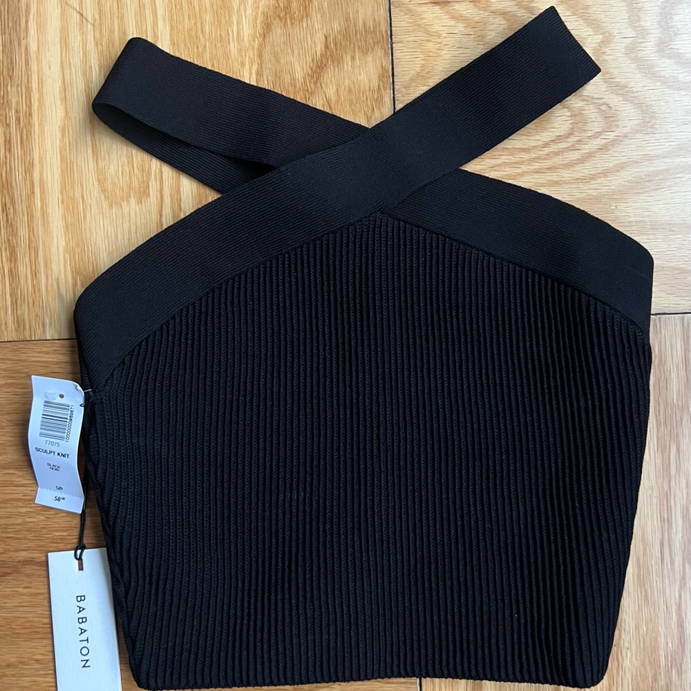 Babaton (Aritzia) Sculpt Knit Criss Cross Cropped Tank